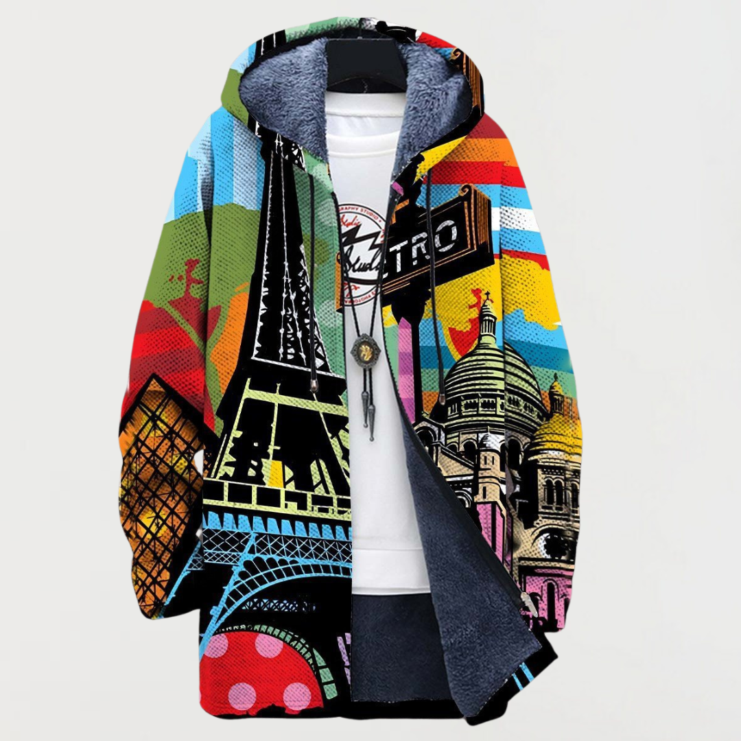 Sweter z miejskim wzorem